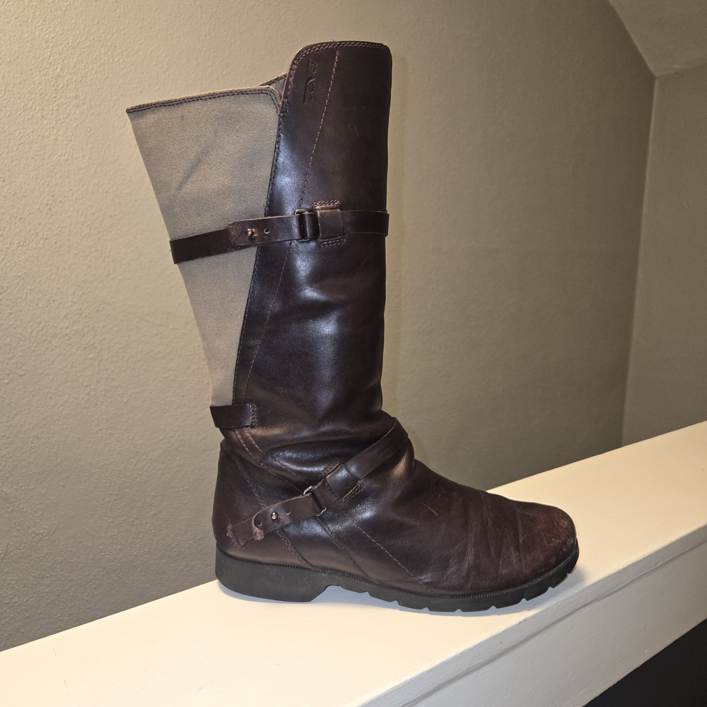 Teva Brown and Tan Winter & Rain Boots